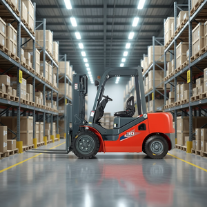 מלגזה דיזל/גז H3 סדרה 1-3.8 טון, מלגזה חכמה עם מערכת הכוונה אוטומטית למחסן, מלגזה 4 גלגלים עם מערכת IC. - Product Image 6