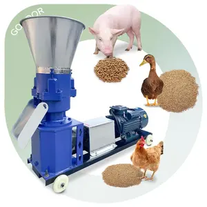 Straw 2mm Die Tractor Pto 7.5kw Hops Pellet Pallet Make Processing Poultry Feed Machine Price India For