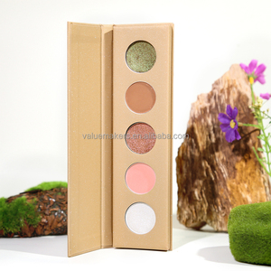 Paleta de sombras de ojos con purpurina DIY de 5 Formas personalizable, maquillaje de ojos metálico mate holográfico de alta pigmentación, Etiqueta Privada - Product Image 5