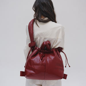 人気レディース秋冬PUレザーホーボー財布多用途大容量カジュアルクロスボディバックパック無地ファッショナブルなスリング - Product Image 3