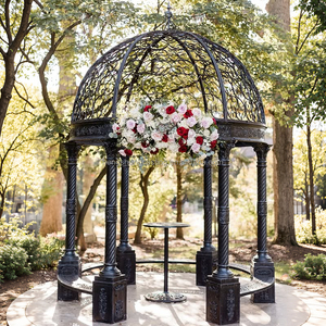 Gazebo <span class=keywords><strong>de</strong></span> hierro fundido y <span class=keywords><strong>casa</strong></span> verde - Product Image 1