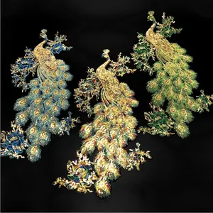 Tinh tế tôn giáo thêu con công sequin vá - Product Image 1