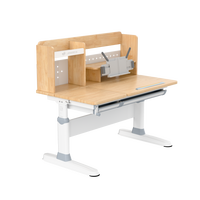 Ensemble de chaise et de bureau pour enfants en MDF écologique, durable, non toxique, ergonomique, design moderne, dossier réglable, roulettes mobiles