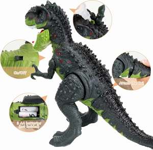 Jouets électriques avec des yeux qui s'illuminent, dinosaure qui marche et pond des œufs pour enfants - Product Image 5