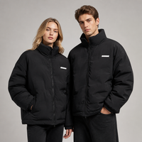 Veste matelassée pour couple personnalisée en duvet de canard blanc à 90 %, parka épaisse et chaude pour femme, idéale pour l'hiver, les activités de plein air, le camping et les aventures dans la neige