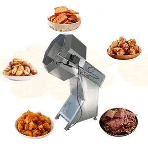 Nut Peanut Flavor Star Anise Double Drum Seasoning Machine Mixer Tumbler For Potato Chip Flavor Seasoning