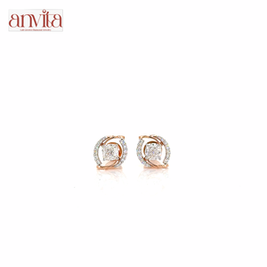 Luxury 925 Sterling Silver Moissanite Stud Earrings Brilliant Cut VVS Sparkling Diamond Look Gold Plated Channel Set Fine - Product Image 1