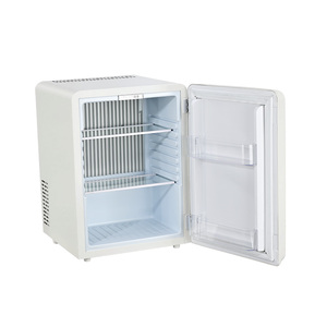 Mini-réfrigérateur rétro 40L avec porte vitrée, faible bruit, refroidissement par air, électrique, pour boissons, présentoir de bar, réfrigérateur <span class=keywords><strong>vintage</strong></span> - Product Image 1