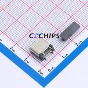 HYCW481-USBC24-880B USB Connector SMD Connector ( Connector Type: Type-C )( Gender: Female )( Mounting Type: Vertical Mount ) - Product Image 2