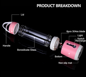 480ml strong power usb recharged <span class=keywords><strong>juicer</strong></span> portable <span class=keywords><strong>fruit</strong></span> blender - Product Image 4