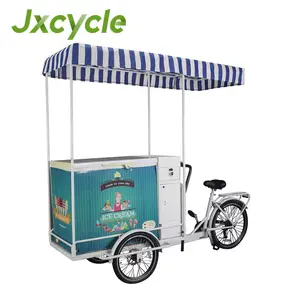 Tricycle électrique 10 pouces pour l'extérieur, vélo à moteur solaire, congélateur, chariot pour crème glacée, à vendre