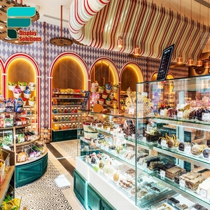 Perakende sakızlı şeker vitrin rafları şeker ahşap Kiosk için fabrika fiyat şeker ekran - Product Image 4