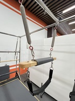Reformer de Pilates de Madera de Roble con Torre Ajustable, Equipo de Entrenamiento de Pilates Multiestilo, Reformer Cadillac