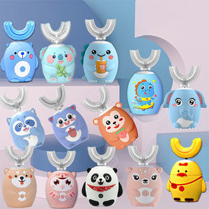 2023 nouveau gros amusant enfants d'âge préscolaire batterie brosses <span class=keywords><strong>à</strong></span> dents usine OEM 360 degrés U forme enfants <span class=keywords><strong>junior</strong></span> <span class=keywords><strong>brosse</strong></span> <span class=keywords><strong>à</strong></span> dents <span class=keywords><strong>électrique</strong></span> - Product Image 4