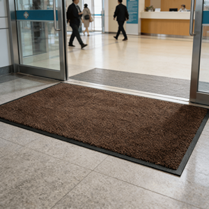 Tapis d'entrée commercial moderne en nylon 66 à poils torsadés, écologique, imperméable, avec dos antidérapant en caoutchouc pour - Product Image 6