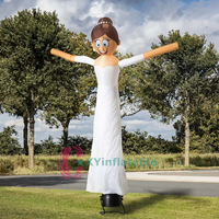 Danseur gonflable personnalisé pour couple de mariés, mariée et marié, pour événement extérieur