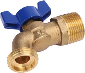 Robinet à bille extérieur en laiton Eujgoov anti-corrosion, prêt à l'emploi, filetage NPT DN20 3/4 po, quart de tour, pour jardin - Product Image 3