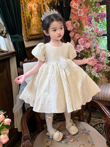 Vestito Estivo da Principessa all'<span class=keywords><strong>Uncinetto</strong></span> per Bambine con Maniche a Sbuffo, Stile Ricco e Alla Moda 2026 - Product Image 4