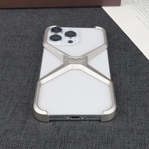 Étui de téléphone portable en alliage d'aluminium détachable anti-chute sans cadre en métal à dissipation thermique - Product Image 5