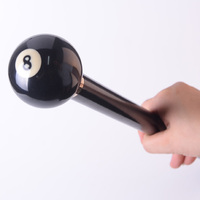 Bâton de marche à poignée en bois de luxe, nouveau modèle de bâton de marche de billard rond pour personnes âgées