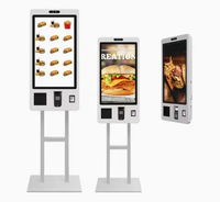 Kiosque de paiement pour supermarché avec écran tactile capacitif Full HD de 15,6 pouces, 21,5 pouces, 24 pouces, 27 pouces, 32 pouces, machine de paiement automatique pour épicerie