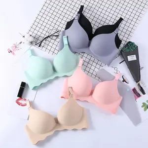 Dropshipping Dàn Bras Cho Phụ Nữ Sexy Dây Ít Brassiere Push Up T-shirt Đồ Lót