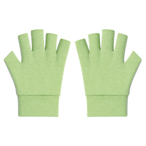 Guantes sin dedos de terciopelo alemán, térmicos y autocalentables para ciclismo al aire libre, para adultos, de color sólido, negro, gris oscuro, rosa, beige - Product Image 2