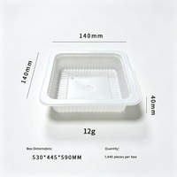 Boîte à tofu jetable pour l'exportation, en PP laminé blanc laiteux, carrée, 1 mm, pour emballage alimentaire, commande personnalisée, Dongguan