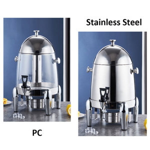 Dispensador de jugo de hotel de acero inoxidable de la mejor calidad Popular para buffet caliente y Bebidas frías Para restaurante Refrigeración de agua - Product Image 2