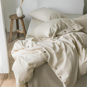 Ensemble de literie de marque GOTS Top Sale Draps de literie en <span class=keywords><strong>lin</strong></span> lavé à la vente chaude - Product Image 3