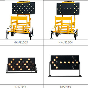 Panneau de signalisation routière à énergie solaire avec lumières LED, IP65, cadre en acier réfléchissant, sur pied, pour la sécurité routière - Product Image 4