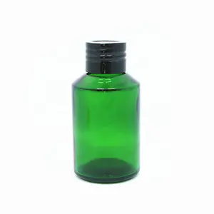 Groothandel Smaragdgroene Glazen Spuitlotion Pompfles 30Ml 60Ml 100Ml 200Ml Serum Cosmetische Verpakking
