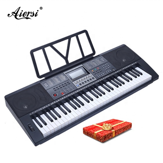 China Digital Piano Keyboard Piano 61 Keys Electronic Organ Adults Keyboard Educational Musical Instrument Suit Music Lovers