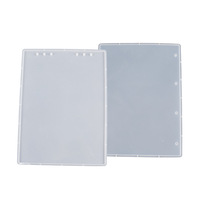 Timesrui cristal goutte colle A4 bloc-notes écrit moule A4 cahier couverture bricolage livre couverture Silicone moule