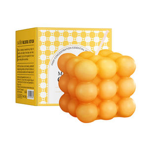 Bougie parfumée créative en forme de <span class=keywords><strong>bulle</strong></span> Rubik's Cube, simple, pour la maison, avec feuille d'or, vente en gros - Product Image 6