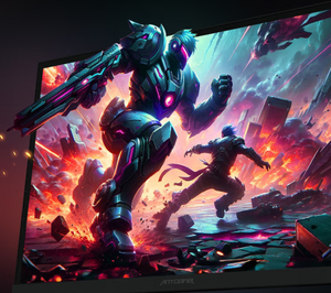 NOUVEAU Moniteur de jeu incurvé LED ASUS ANTGAMER ANT255PQ 32 pouces HDR 300Hz Taux de rafraîchissement DP/Interfaces pour ordinateur de bureau - Product Image 4