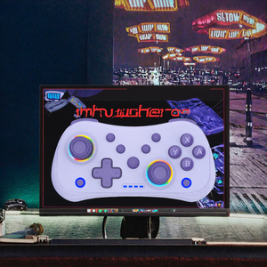 STK-7051 trái và bên phải không Dây BT Gamepad rung động cơ <span class=keywords><strong>mini</strong></span> Cần điều khiển & Trò chơi bộ điều khiển cho <span class=keywords><strong>Switch</strong></span> NS Turbo với RGB ánh sáng - Product Image 6