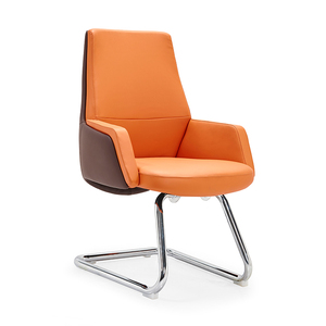 Cuero ejecutivo moderno cómodo asiento de oficina de madera administrador de la computadora sillas de cuero de lujo - Product Image 6