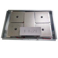 Cuisinière à induction 8000W Cuisinière électrique à induction à quatre brûleurs cachée