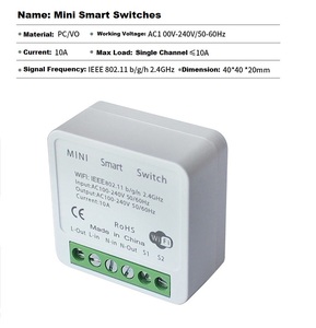 Tuya thông minh <span class=keywords><strong>Wifi</strong></span> mini thông minh Thiết bị chuyển mạch không dây điều khiển bằng giọng nói Thiết bị chuyển mạch điện thoại di động app điều khiển từ xa điều khiển nhà sản xuất - Product Image 3