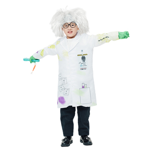 Crazy Mad Scientist TV & Movie disfraz para niños en relieve impreso poliéster traje chaqueta Halloween - Product Image 4