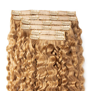 Hot Selling Remy Haarband Clip Ins Fabrieksprijs Dubbel Getrokken 100% Ruwe Dikke Eindclip Ins Haarverlenging - Product Image 1