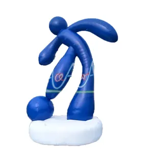 Disesuaikan balon pemain sepak bola/sepak bola pria/perusahaan Logo Mockup dengan dasar untuk promosi atau pameran