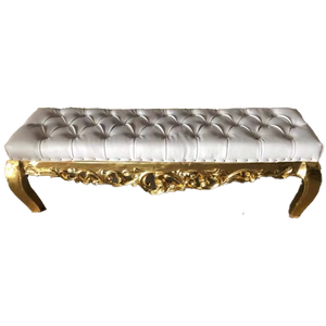 2020 nuova panca per divano in stile europeo bianco e <span class=keywords><strong>oro</strong></span> in legno con 5 anni di garanzia - Product Image 1