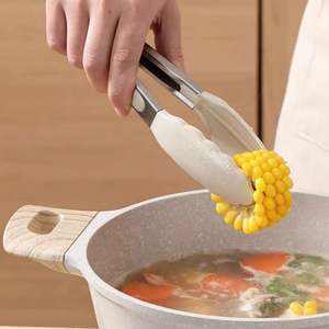 Pinzas de Cocina de Silicona Premium USSE, Acero Inoxidable, Puntas Antiadherentes, Aptas para Lavavajillas, Seguras para Alimentos, para Cocinar, Servir, Asar a la Parrilla, Barbacoa, Ensaladas - Product Image 5