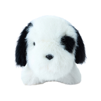 Mini animaux en peluche de 6 cm, âne, lion, vache, chien, éléphant, rhinocéros, en polyester, rembourrage en coton PP, haute qualité, pour tous les âges