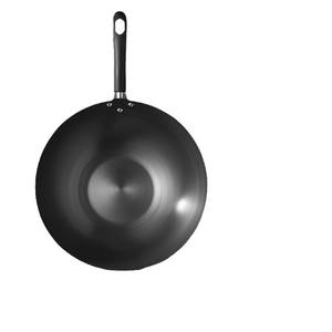 Wok en fer Midea 32 cm rond noir sans PFOA non revêtu pour cuisinières à gaz et à induction - Product Image 3