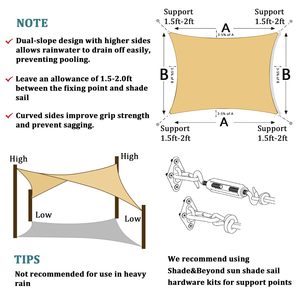 Di alta qualità a buon mercato su misura Multi <span class=keywords><strong>colori</strong></span> parasole vela universale parasole vela per cortili <span class=keywords><strong>da</strong></span> giardino - Product Image 2