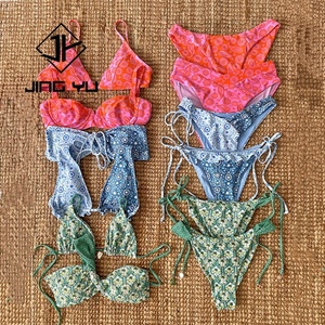 Bikini de Dos Piezas con Estampado de Lujo Personalizado para Verano, Bikini Micro de Poliéster Sostenible OEM - Product Image 2