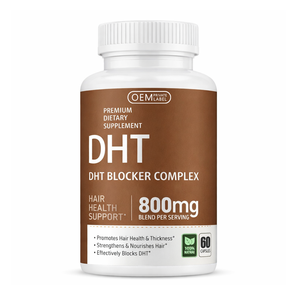 อาหารเสริมลดการหลุดร่วงของเส้นผม แคปซูลบล็อก DHT ไบโอติน สารสกัดจากต้นปาล์มเล็ก อาหารเสริมวีแกน บำรุงผมให้แข็งแรง เสริมวิตามินบำรุงผม แคปซูลเร่งการเจริญเติบโตของเส้นผม - Product Image 1